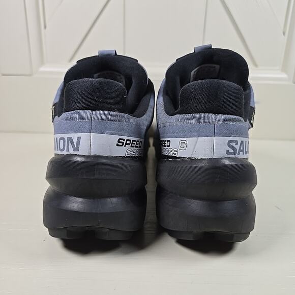 Salomon Speedcross 6 Trail Running Shoes Flint Stone Black Womens 6.5 Gore-Tex - Picture 6 of 11